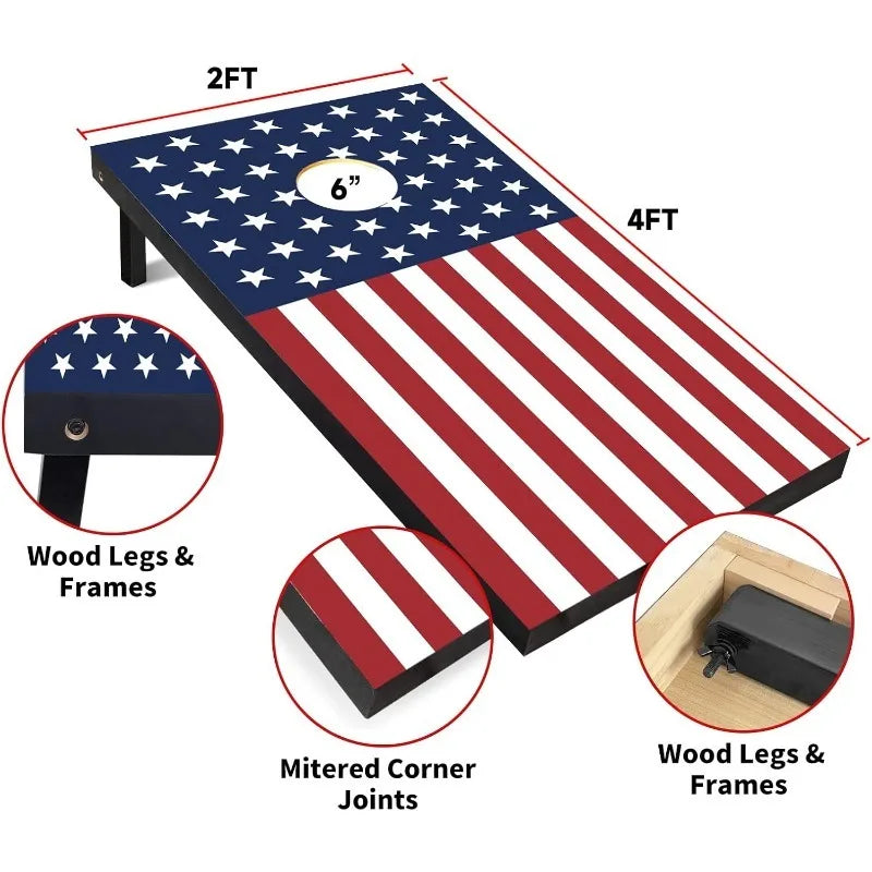 Wood Cornhole Set,