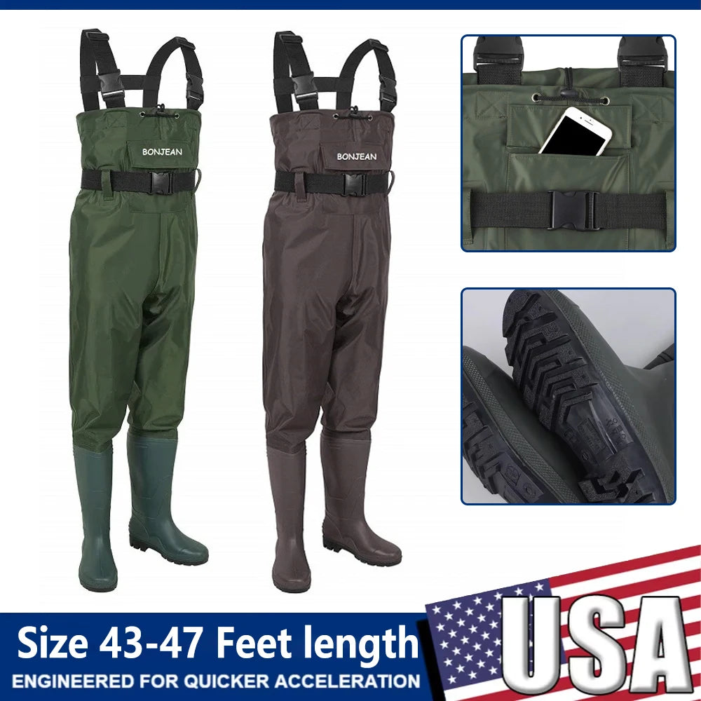 Waterproof Fishing Waders with Boots