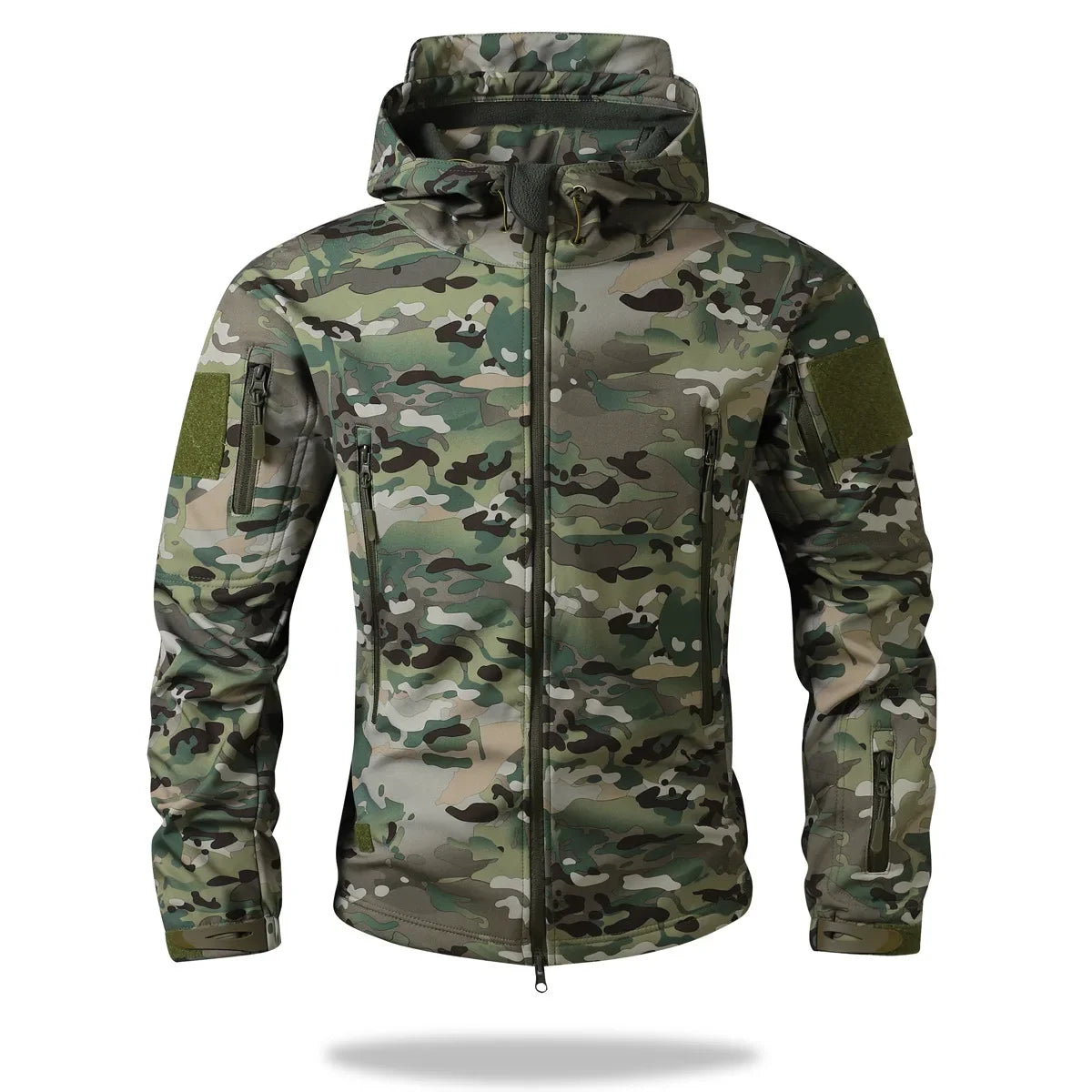 Camouflage Fleece Lined Soft Shell Jacket