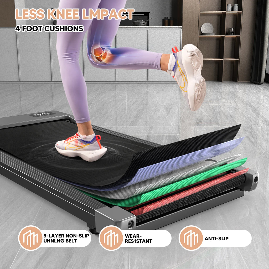 2in1 Run-Walking Pad Treadmill for Home & Office