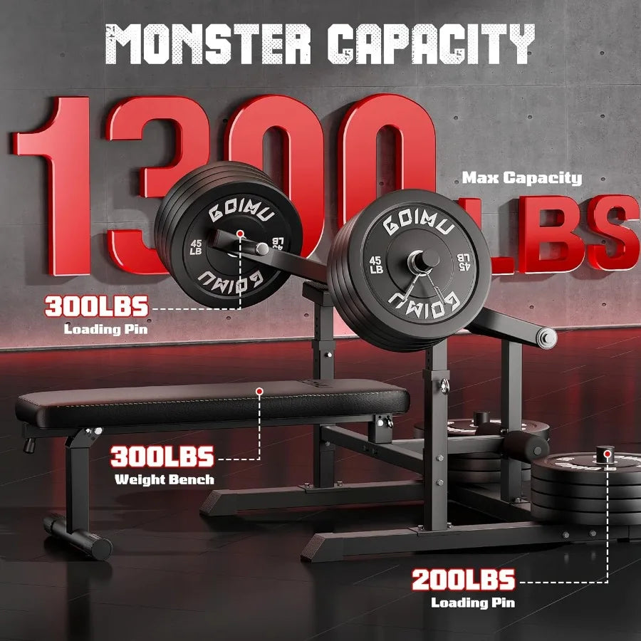 Weight Bench Press Machine with Independent Arms