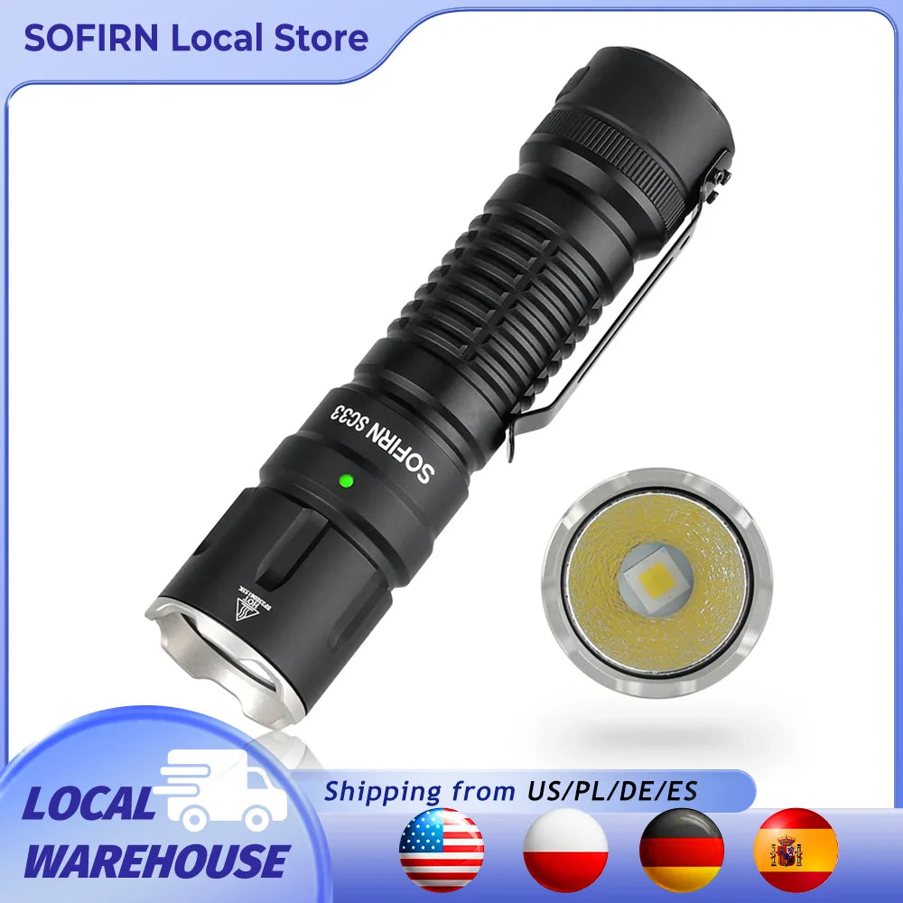 LED Tactical Rechargeable Flashlight