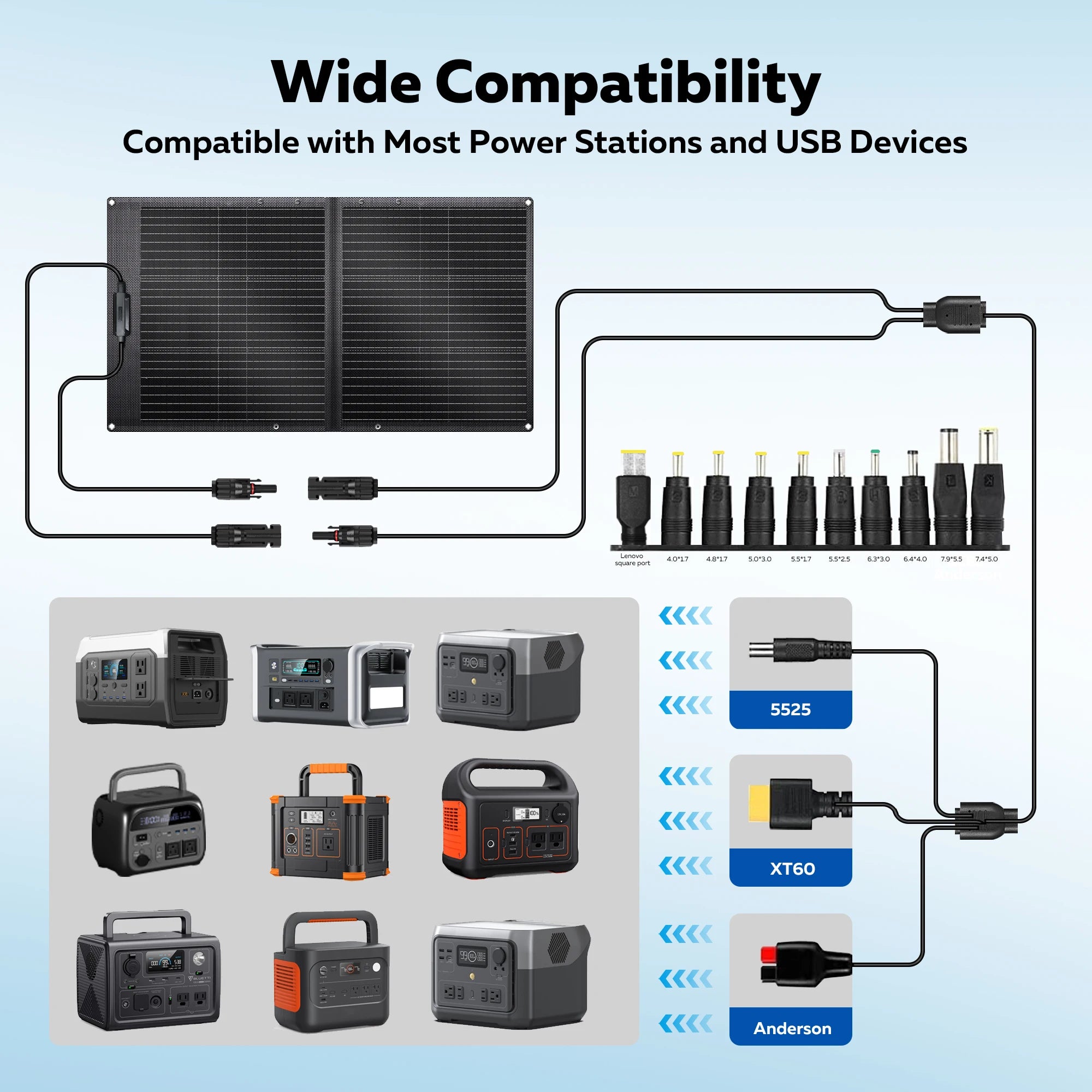 Flexible 100W Solar Panel