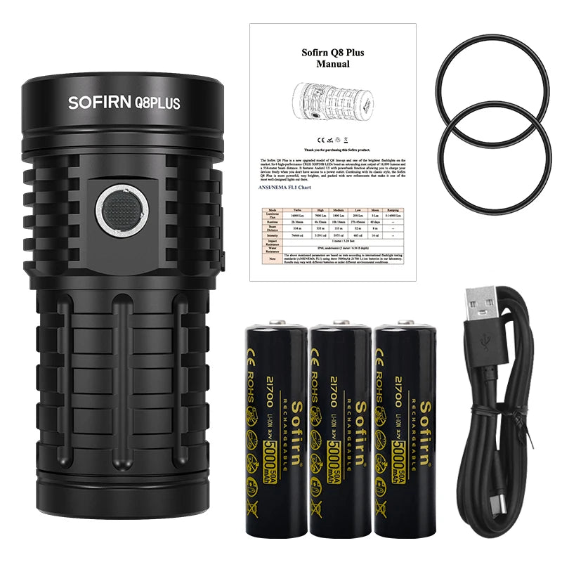 Powerful LED Rechargeable Flashlight