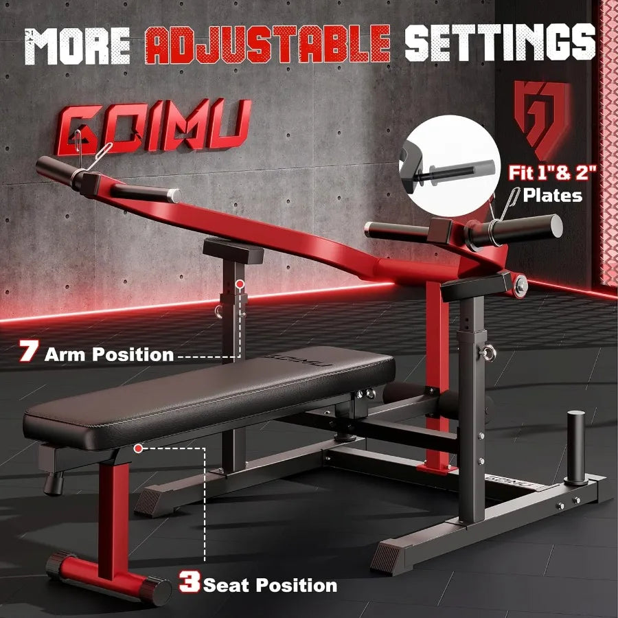 Weight Bench Press Machine with Independent Arms