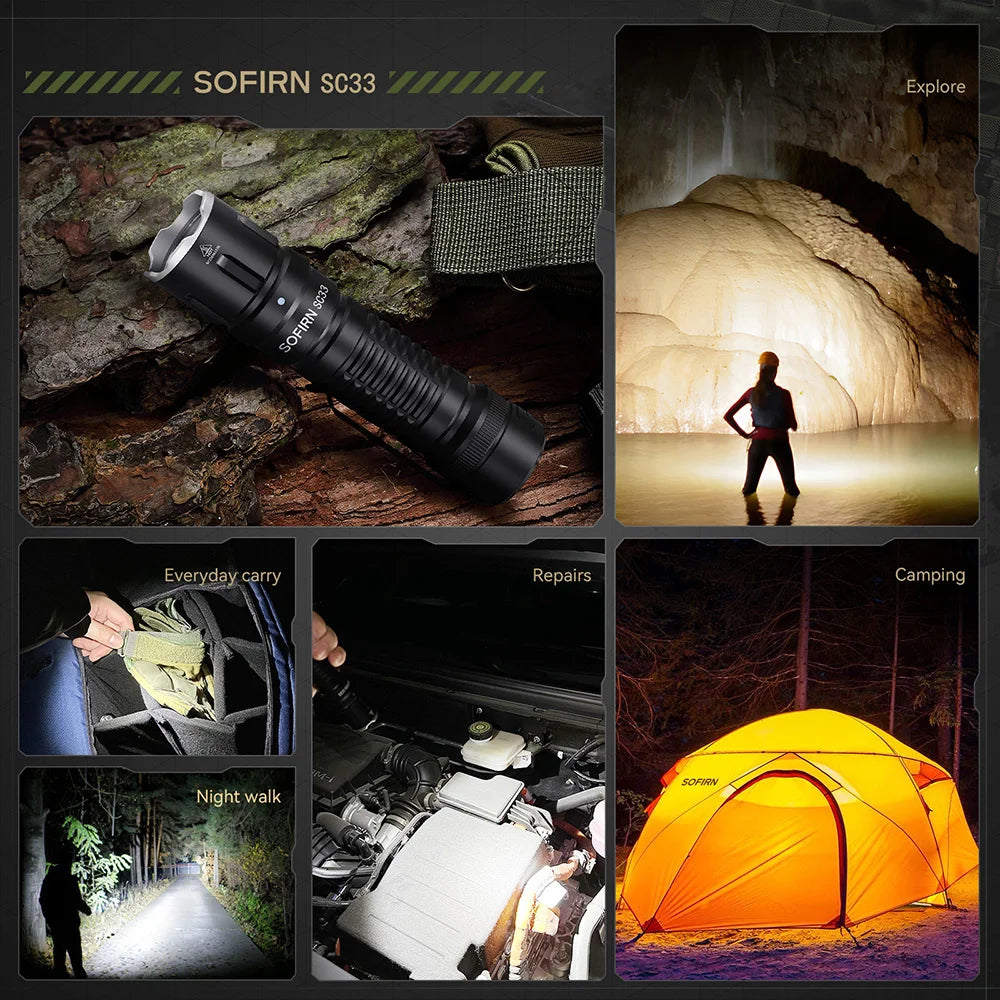 LED Tactical Rechargeable Flashlight