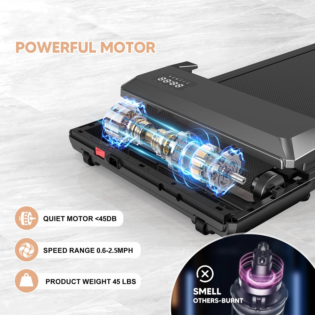 2in1 Run-Walking Pad Treadmill for Home & Office