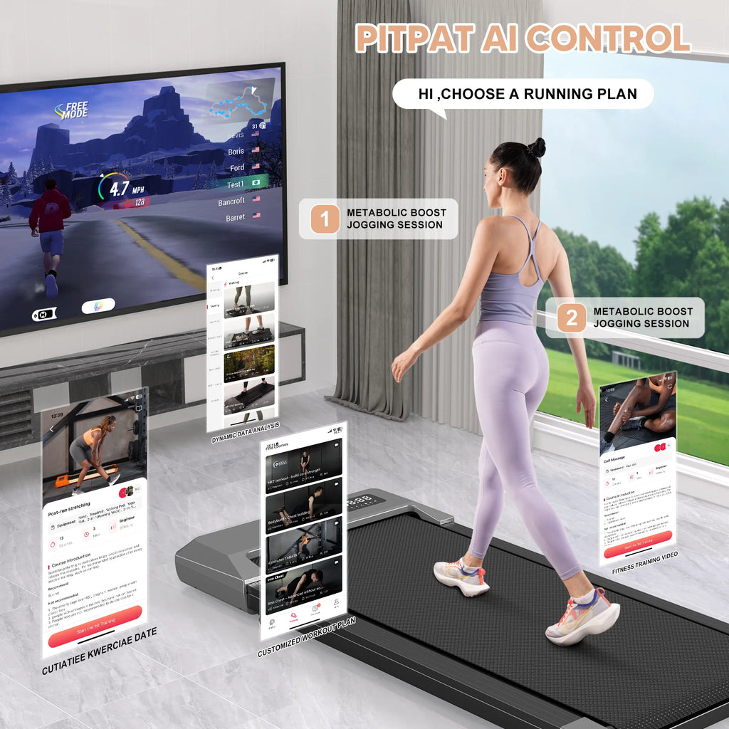 2in1 Run-Walking Pad Treadmill for Home & Office