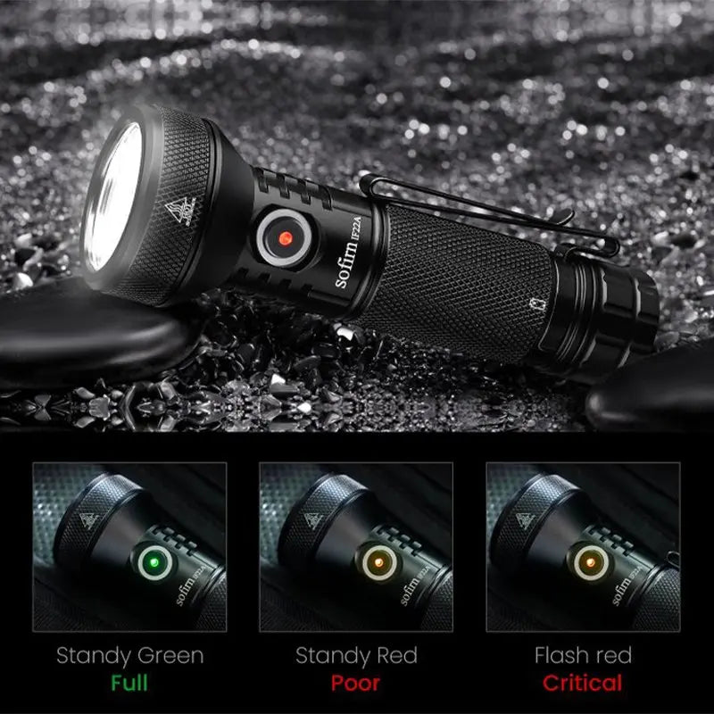Long Range Rechargeable Flashlight