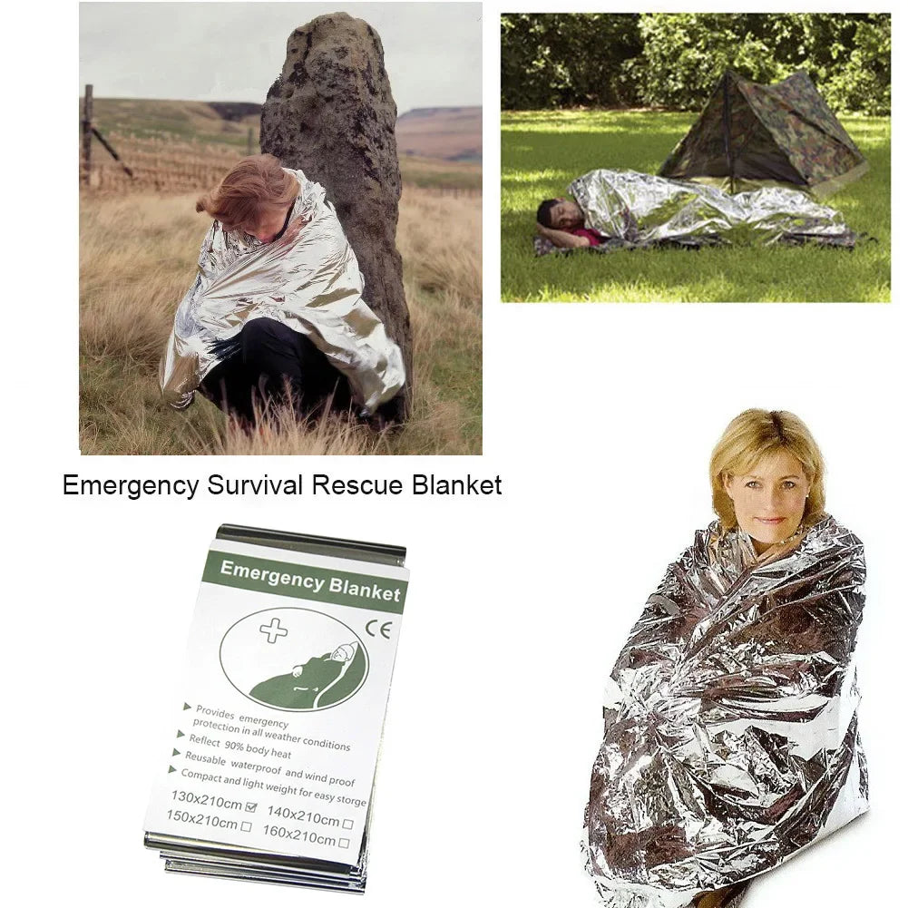 1-20PCS Emergency Survival Blanket