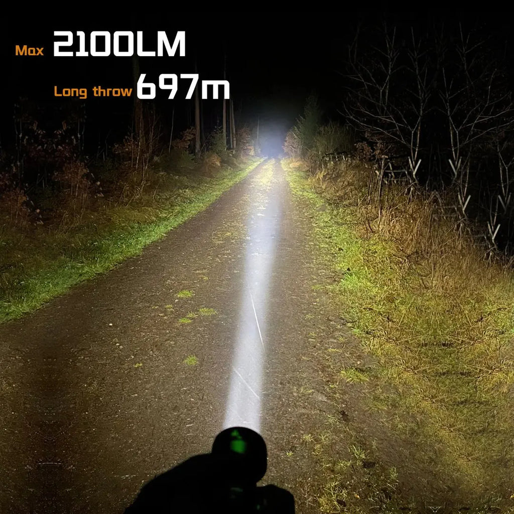 Long Range Rechargeable Flashlight